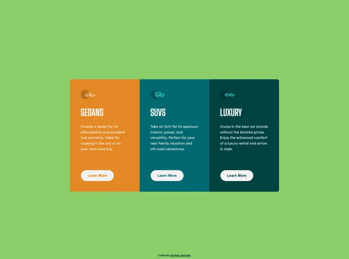 screenshot of Three Column Preview Card_frontend