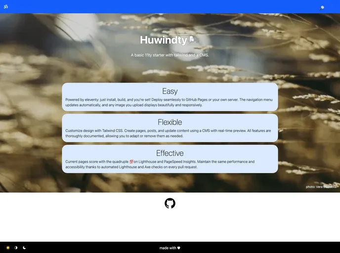 screenshot of Huwindty