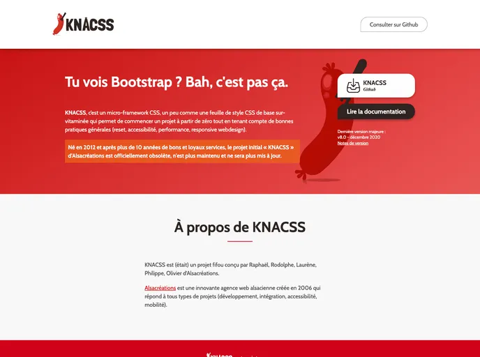 screenshot of KNACSS