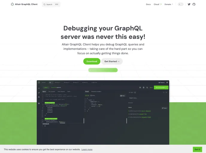 screenshot of Altair