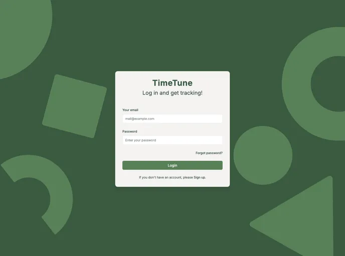 screenshot of Time Tracker