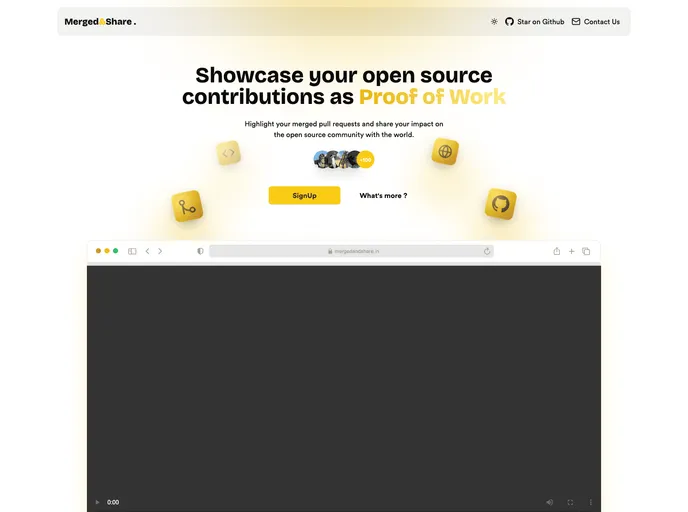 screenshot of Merged N Share