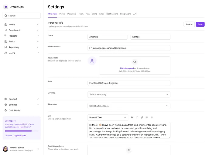 screenshot of Orchid Ops