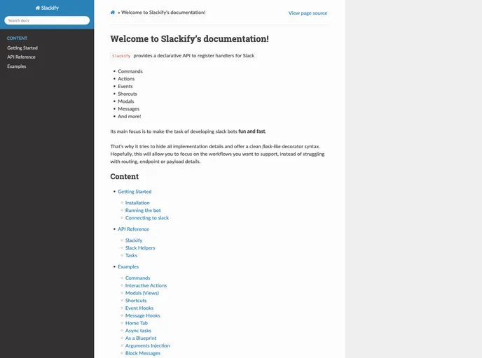 screenshot of Slackify
