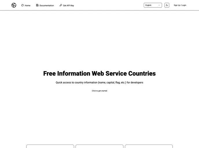 screenshot of World Api