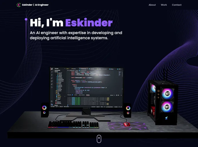 Stunning_3D_Portfolio_Website screenshot