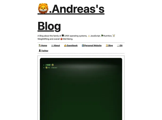 screenshot of Andreaspappas
