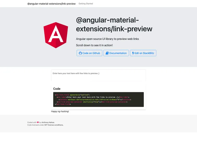 screenshot of Link Preview