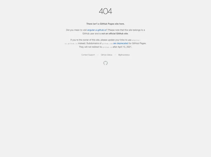 screenshot of Angular UI OLDREPO