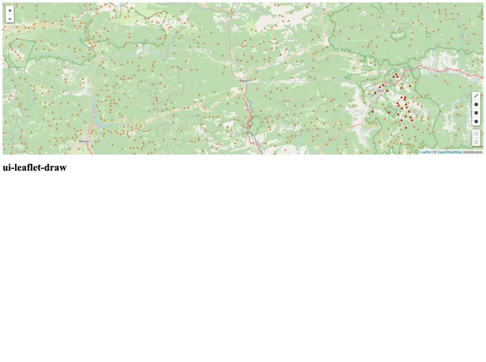 screenshot of UI Leaflet Draw