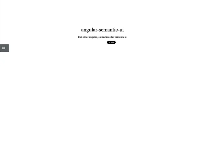 screenshot of Angular Semantic UI