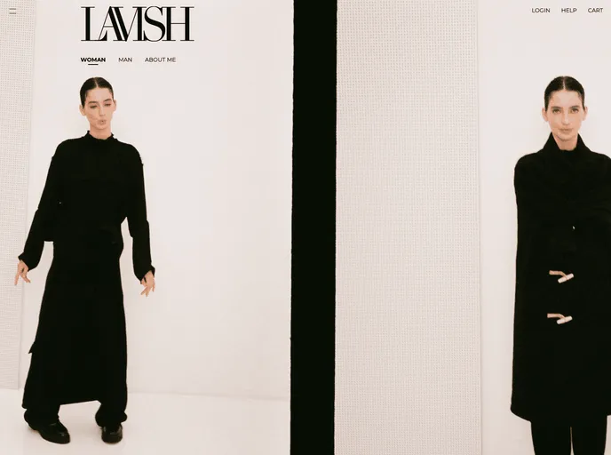 screenshot of Lavish Ecommerce