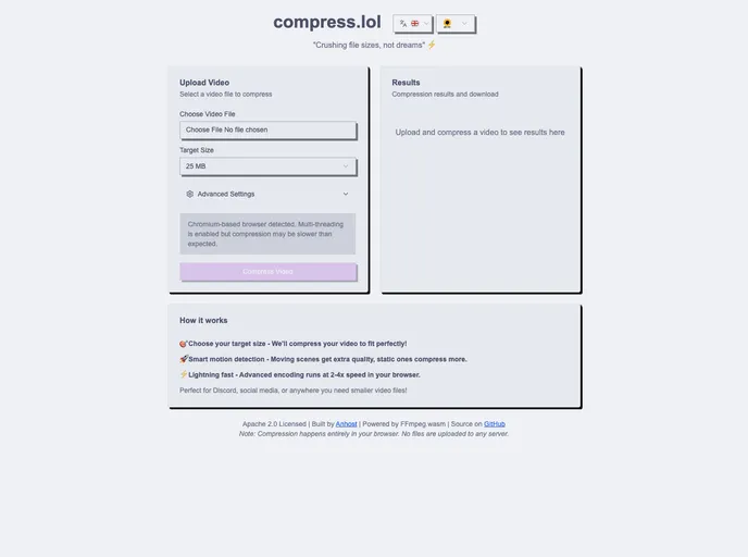 Compress.lol screenshot