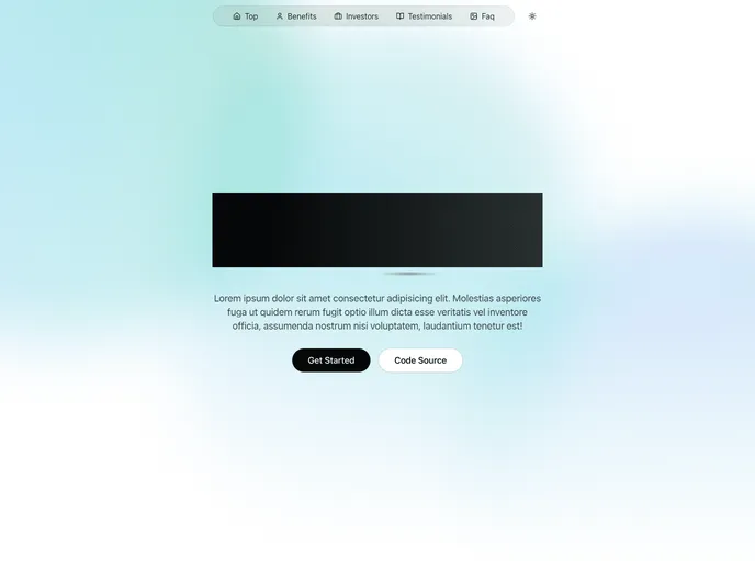 screenshot of Nextjs Shadcn Landing