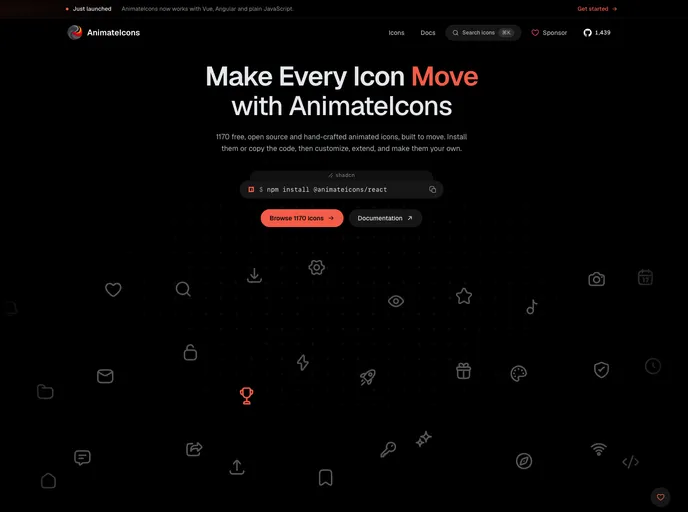 AnimateIcons screenshot