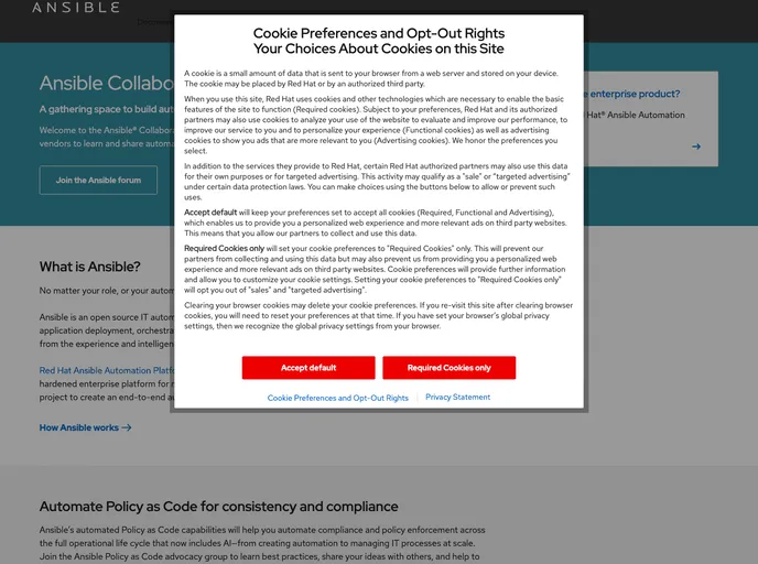 screenshot of Ansible Boilerplate