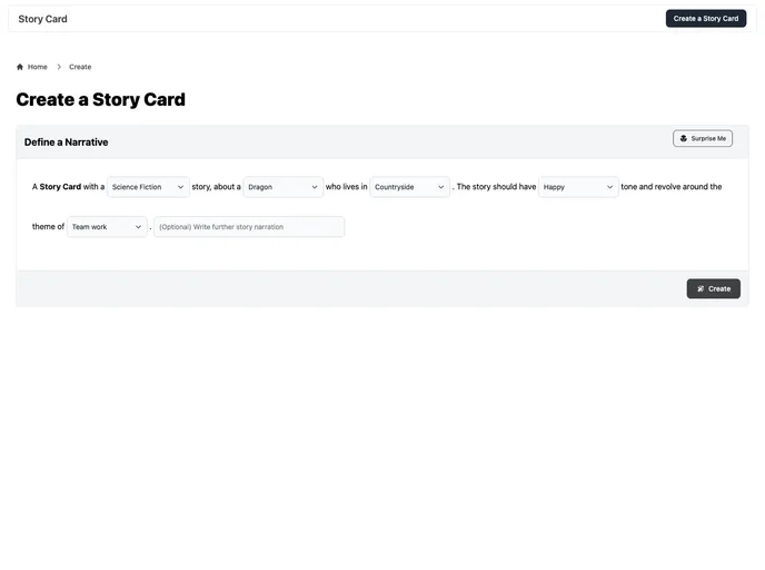 Cf Challenge AI Storycard screenshot