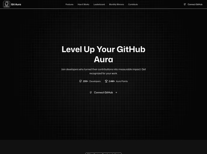 screenshot of Git Aura