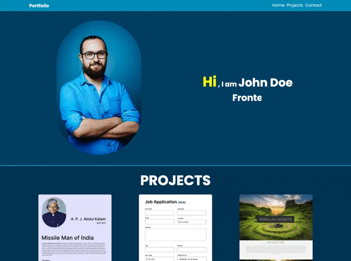 screenshot of 10 Practice Project Html CSS