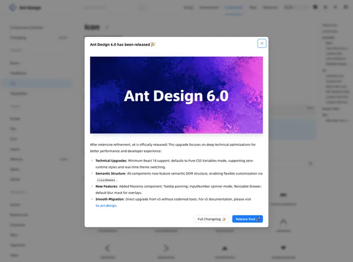 Ant Design Icons screenshot
