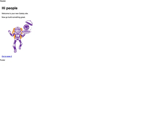 screenshot of Gatsby Starter Antoine