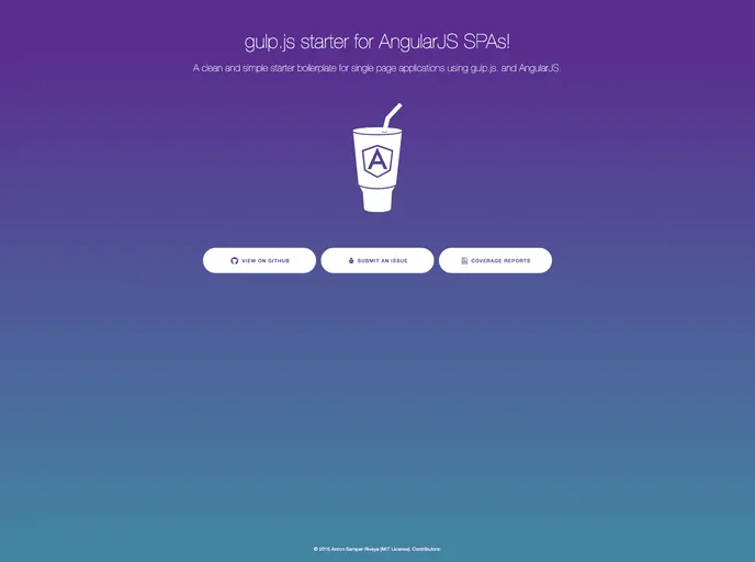 screenshot of Gulp Boilerplate With Angular