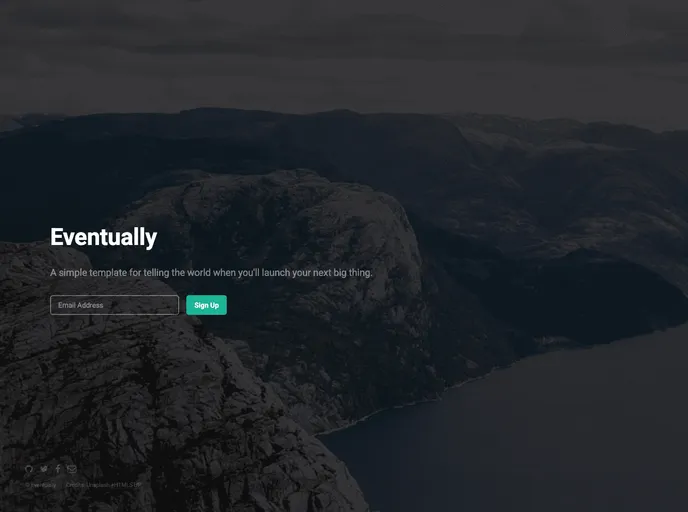 screenshot of Gatsby Starter Eventually