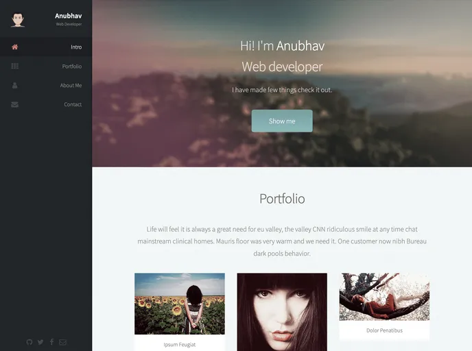 screenshot of Gatsby Starter Prologue