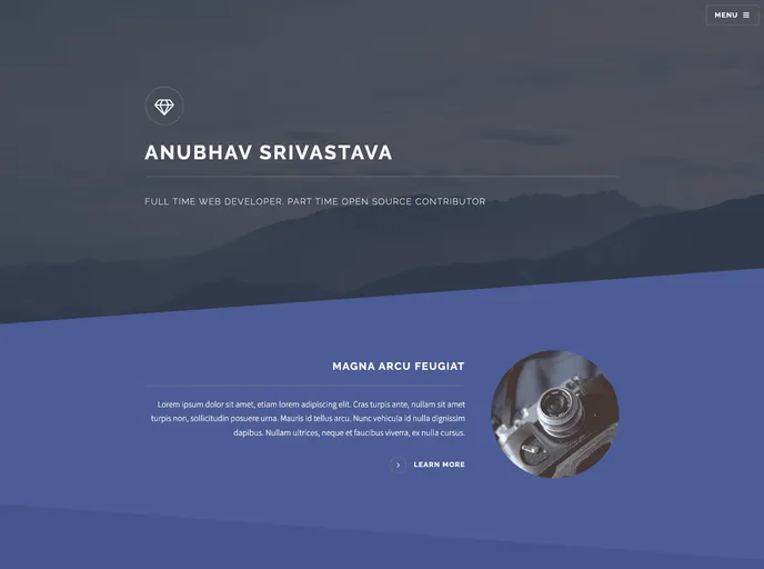 screenshot of Gatsby Starter Solidstate