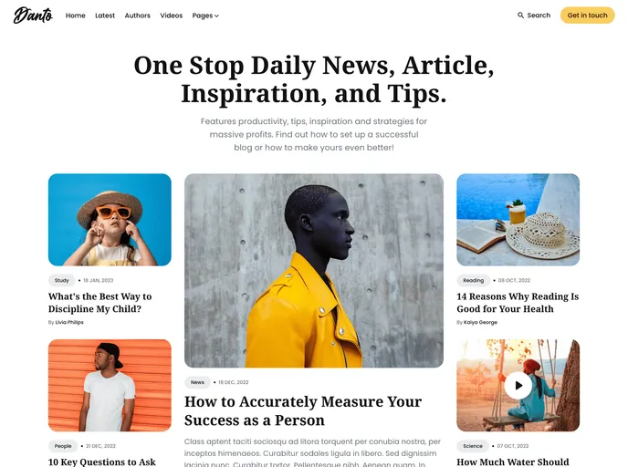 screenshot of Jekyll Danto