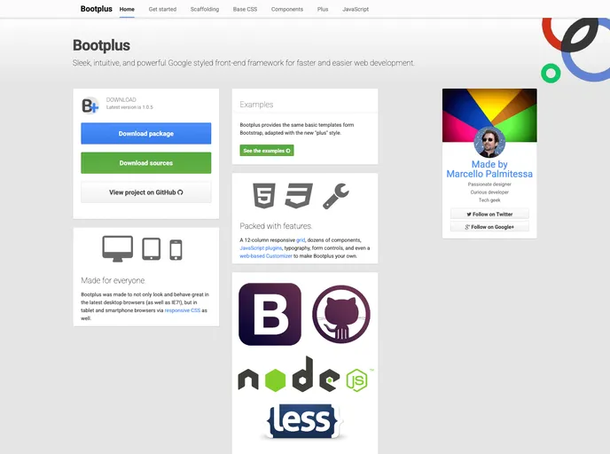 screenshot of Bootplus