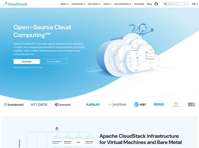 screenshot of Cloudstack Primate