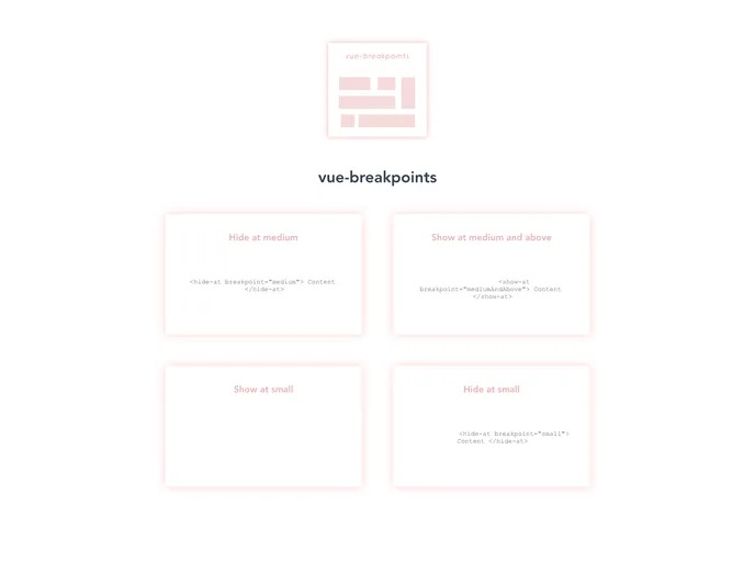 screenshot of Vue Breakpoints