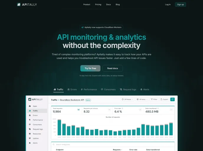 screenshot of Apitally Py