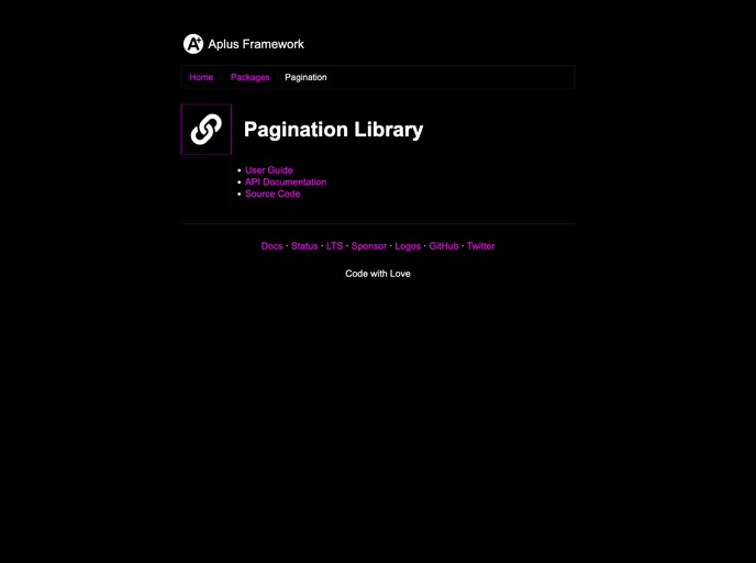 Pagination screenshot