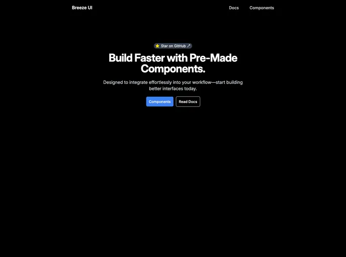 screenshot of BreezeUI