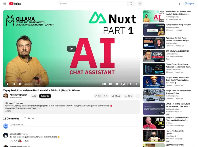 screenshot of Nuxt Ollama Chat