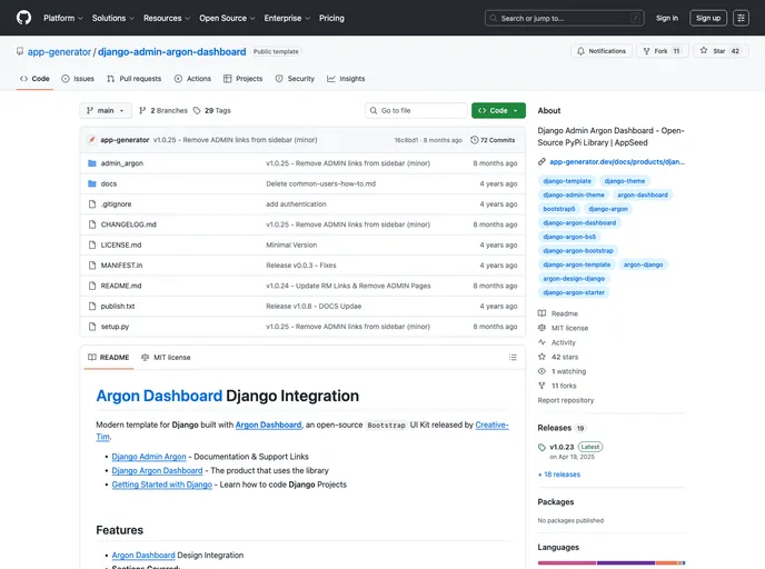 screenshot of Django Argon Dashboard_p