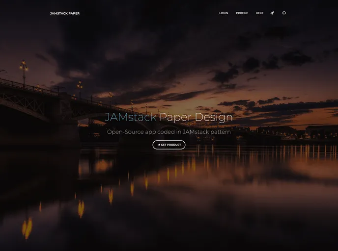 screenshot of Jamstack Paper Kit