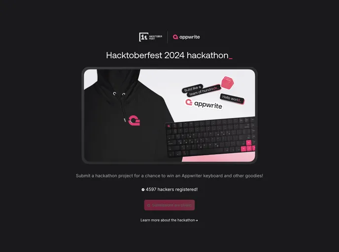 screenshot of Hacktoberfest