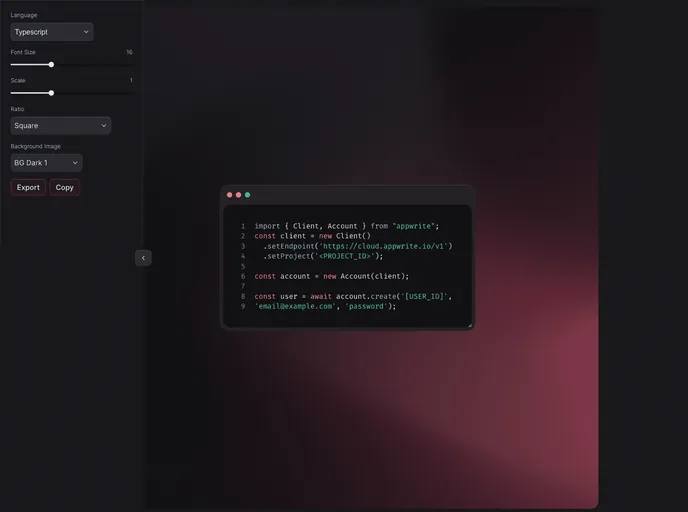 screenshot of Snapwrite