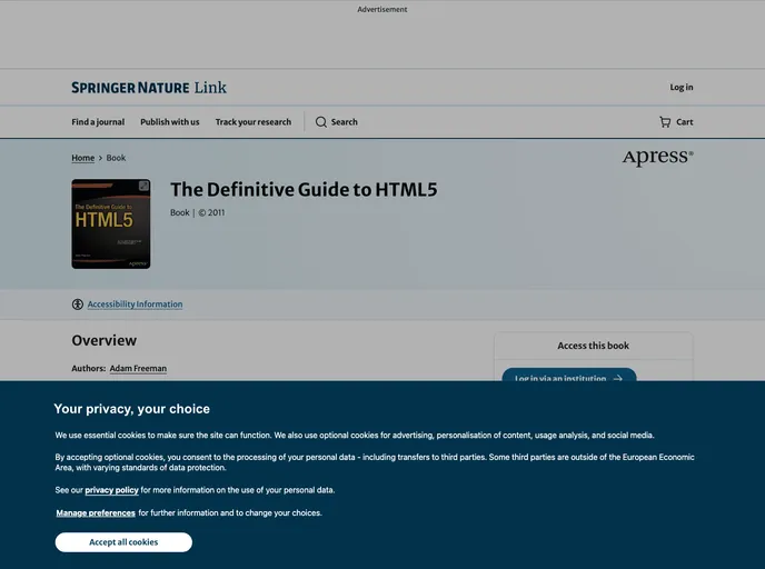 screenshot of Def Guide To Html5