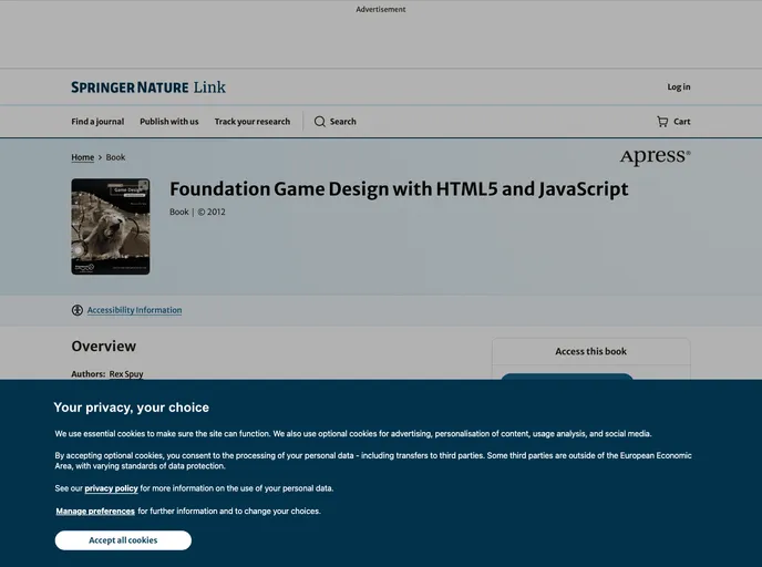 screenshot of Foundation Game Design W Html5 Javascript