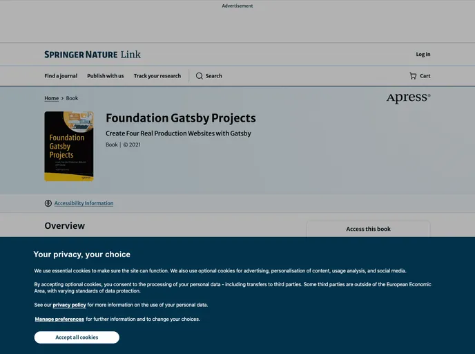 screenshot of Foundation Gatsby Projects