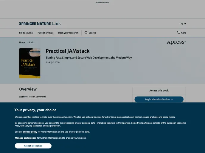 screenshot of Practical Jamstack
