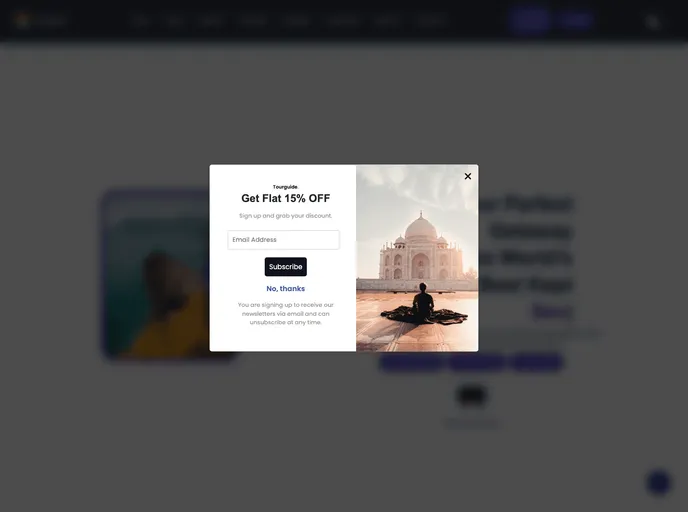 Travel_Website screenshot