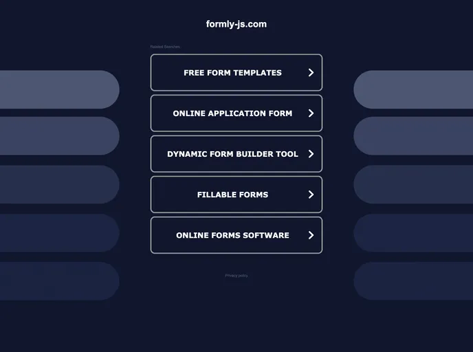 Svelte Formly screenshot