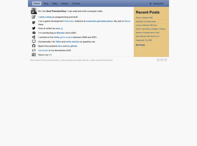 screenshot of Aras P.hugo