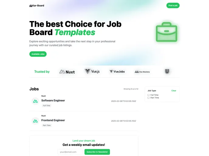 screenshot of Karboard