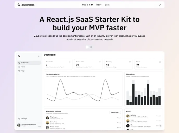 screenshot of Zauberstack